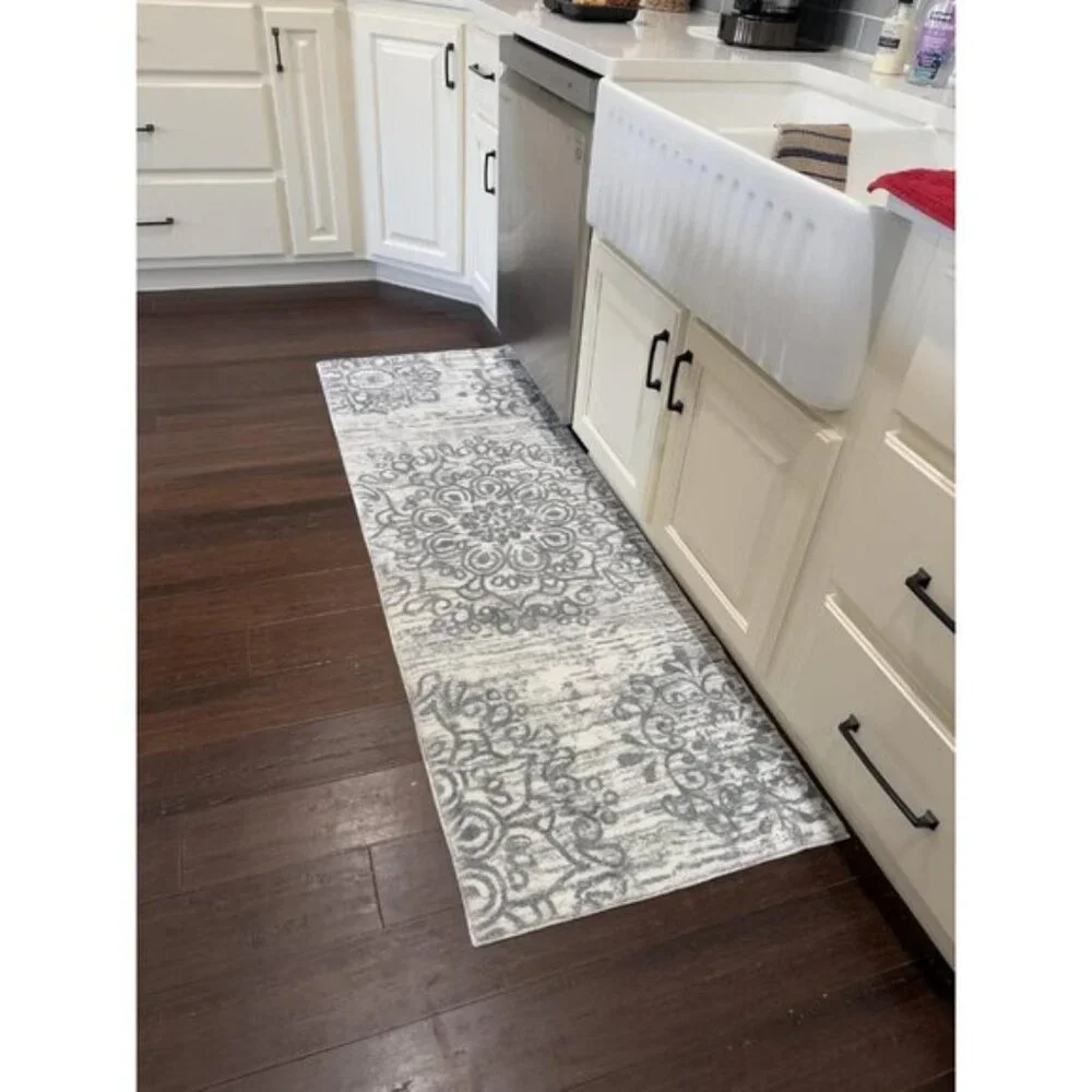 New Vintage 2x6 Washable Hallway Runner Rug, Non-Slip Boho Carpet for Home